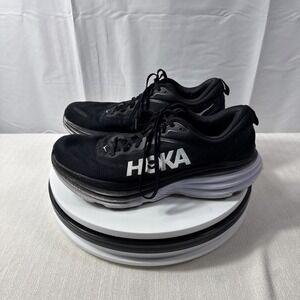Hoka One One Men's Bondi 8 Sz 11 Black/white